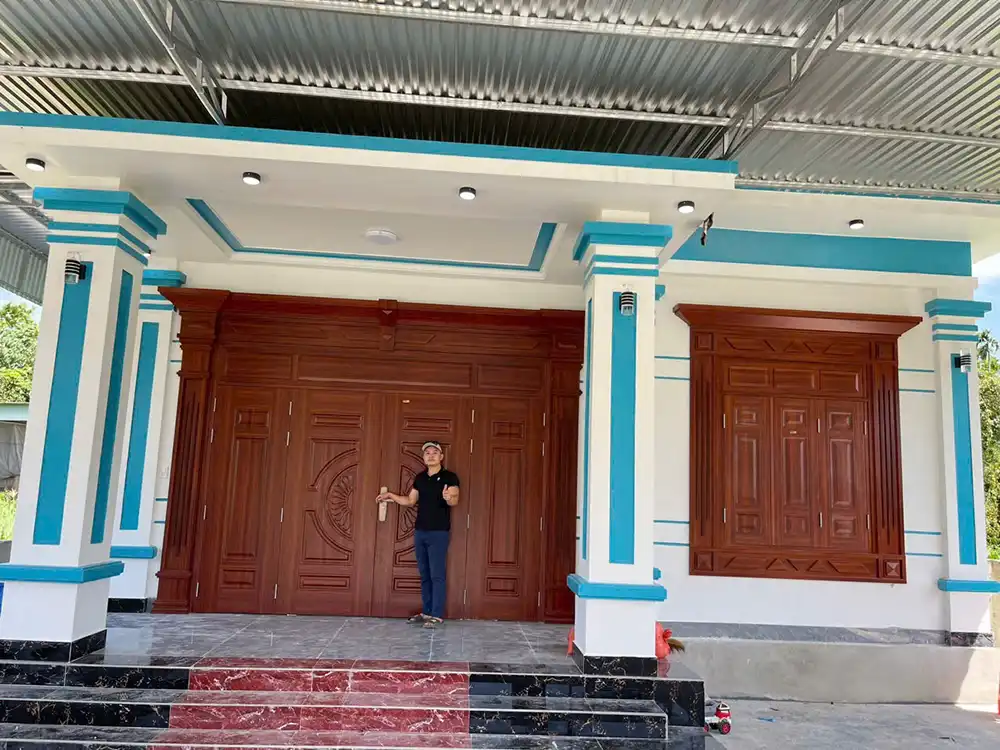 Cửa thép vân gỗ Vũng Tàu 5 Cửa thép vân gỗ Vũng Tàu