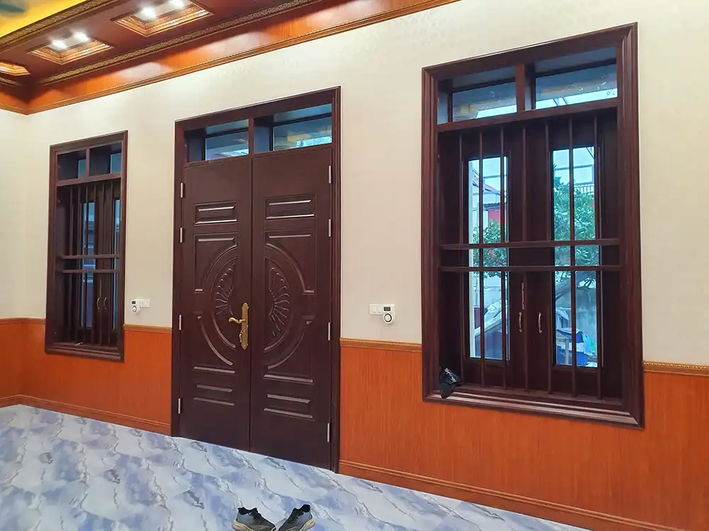 Cửa thép vân gỗ Bình Dương 2 Cửa thép vân gỗ Bình Dương