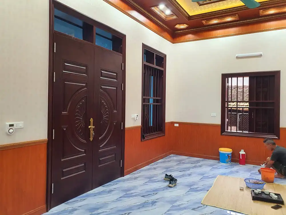 Cửa thép vân gỗ Đồng Nai 2 Cửa thép vân gỗ Bình Dương