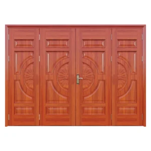 Cửa Thép Vân Gỗ 4 Cánh DTA-4L-HC1-HOOK