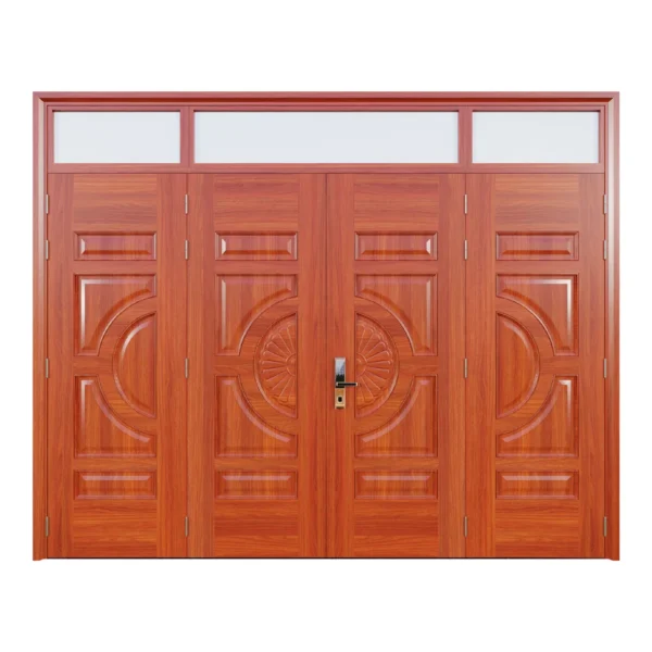 Cửa Thép Vân Gỗ 4 Cánh DTA-4L-HC1-HOOK