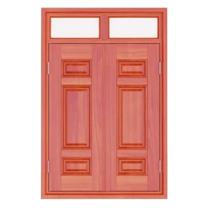 Cửa Thép Vân Gỗ 2 Cánh DTA-2C-H12-HOOK